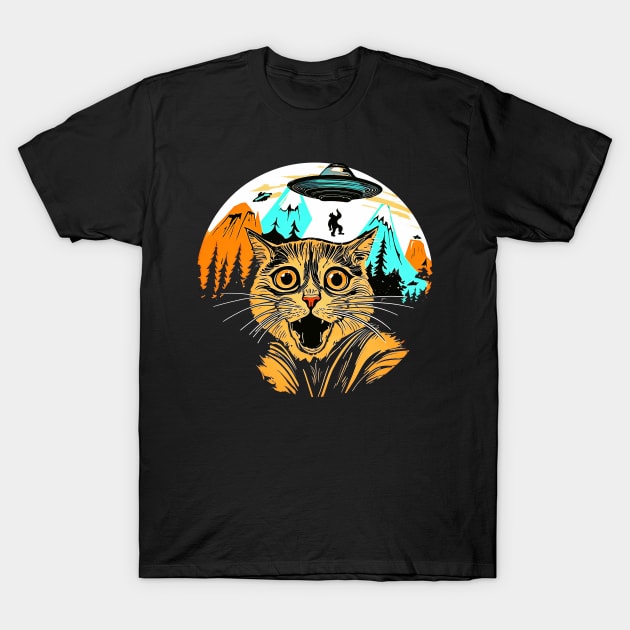 im not saying it was aliens Alien cat ufo T-Shirt by masterpiecesai